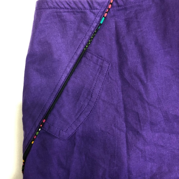 NWT Coline Purple Skirt Multi Color Designs Sz XL - Picture 7 of 7